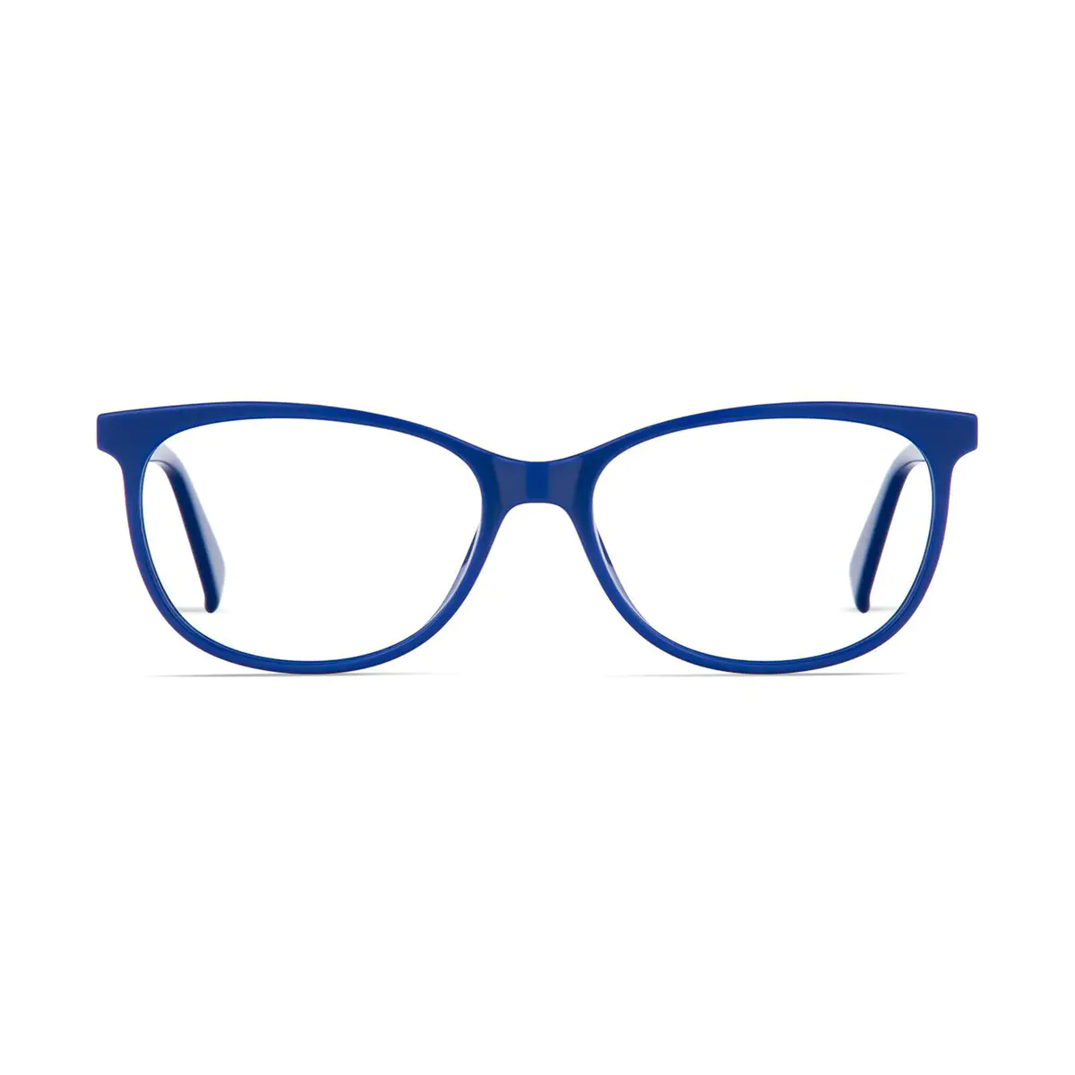 Round Blue Eyeglasses