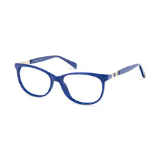 Round Blue Eyeglasses