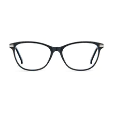 Cat-eye Black/Silver Eyeglasses