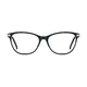 Cat-eye Black/Silver Eyeglasses