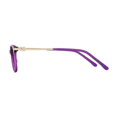 Cat-eye Transparent Purple/Gold Eyeglasses