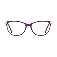 Cat-eye Transparent Purple/Gold Eyeglasses