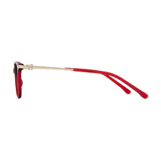 Cat-eye Transparent Red Eyeglasses