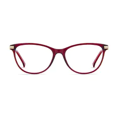 Cat-eye Transparent Red Eyeglasses