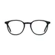 Round Black/Silver Eyeglasses