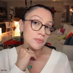 Round Brown/Gold Eyeglasses