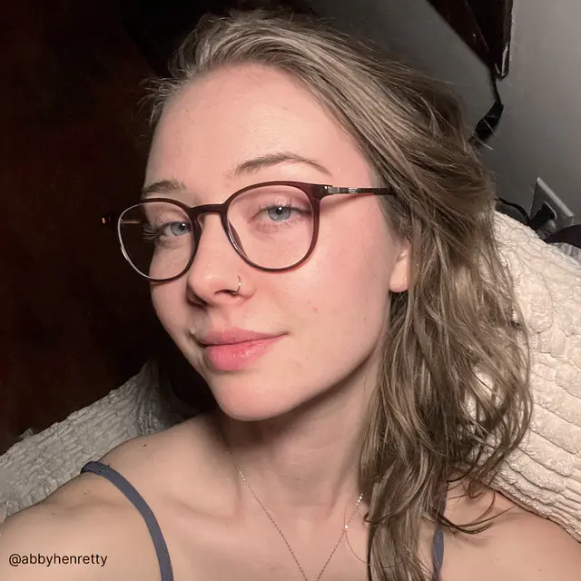 Round Brown/Gold Eyeglasses