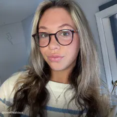 Round Brown/Gold Eyeglasses