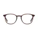 Round Brown/Gold Eyeglasses