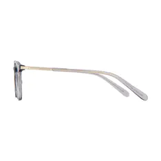 Round Gray/Gold Eyeglasses
