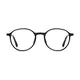Round Black/Silver Eyeglasses