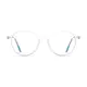 Round Clear/Gold Eyeglasses