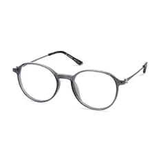 Round Gray Eyeglasses