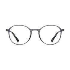 Round Gray Eyeglasses