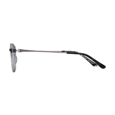 Round Gray Eyeglasses