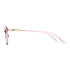 Cat-eye Transparent Pink Eyeglasses