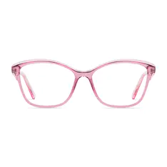 Cat-eye Transparent Pink Eyeglasses