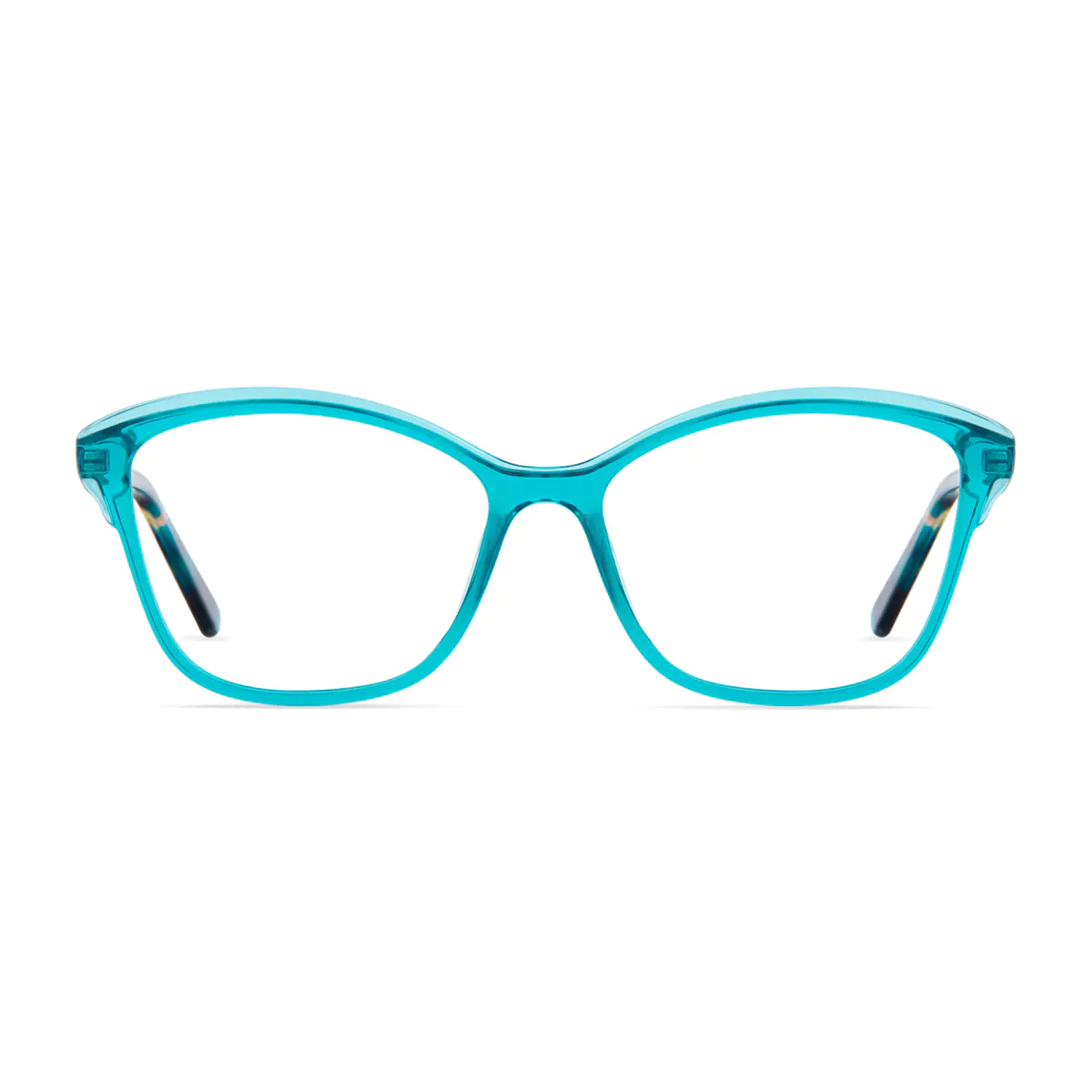 Cat-eye Transparent Blue Eyeglasses