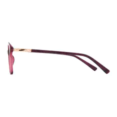 Cat-eye Transparent Red Eyeglasses