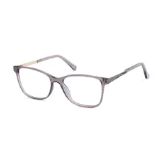 Rectangle Transparent Gray Eyeglasses