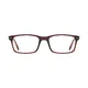 Rectangle Transparent Brown Eyeglasses