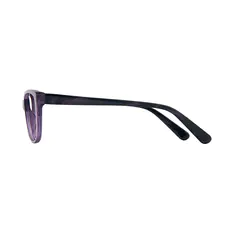 Oval Transparent Purple Eyeglasses