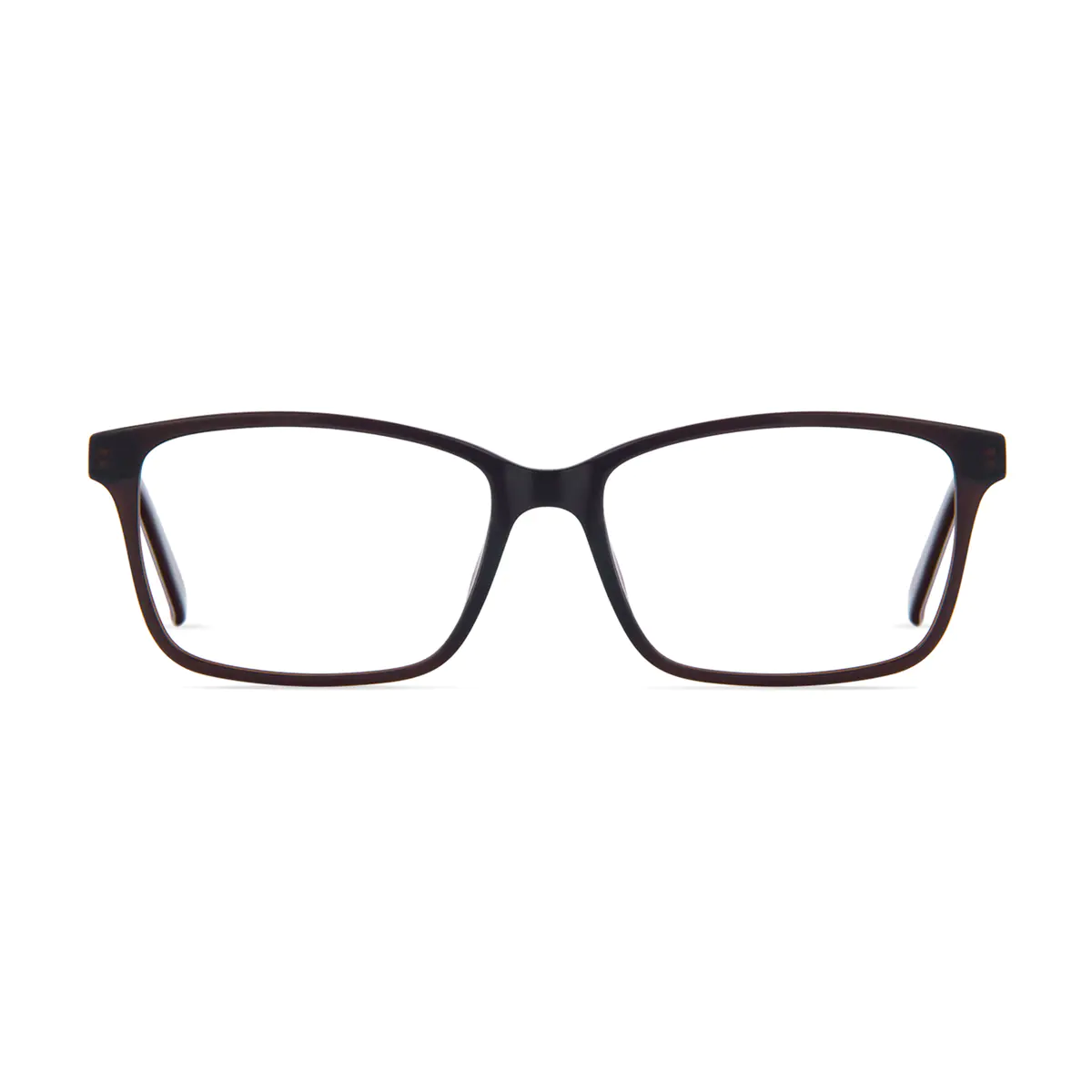 Rectangle Brown Eyeglasses