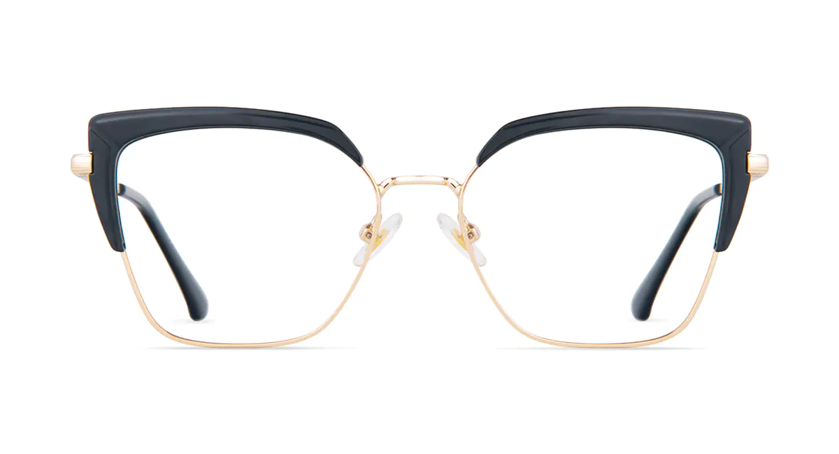 Cat-eye Black/Gold Eyeglasses