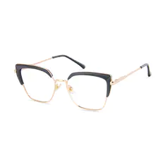 Cat-eye Black/Gold Eyeglasses