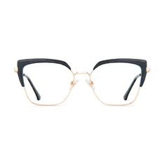 Cat-eye Black/Gold Eyeglasses