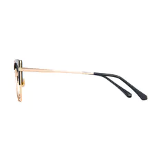 Cat-eye Black/Gold Eyeglasses