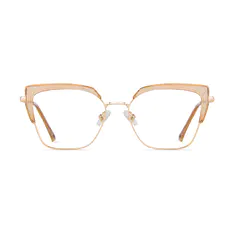 Cat-eye Light Brown Eyeglasses
