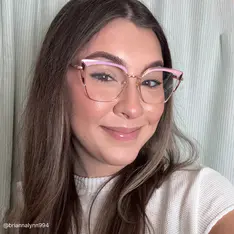 Cat-eye Pink/Gold Eyeglasses