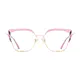 Cat-eye Pink/Gold Eyeglasses