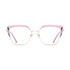 Cat-eye Pink/Gold Eyeglasses