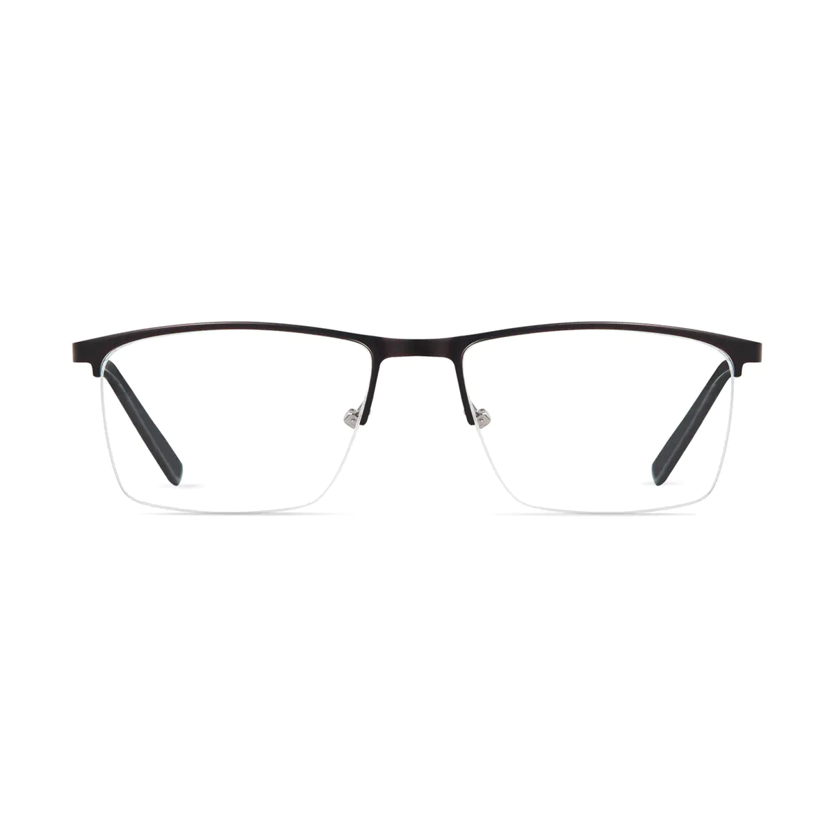 Rectangle Brown Eyeglasses