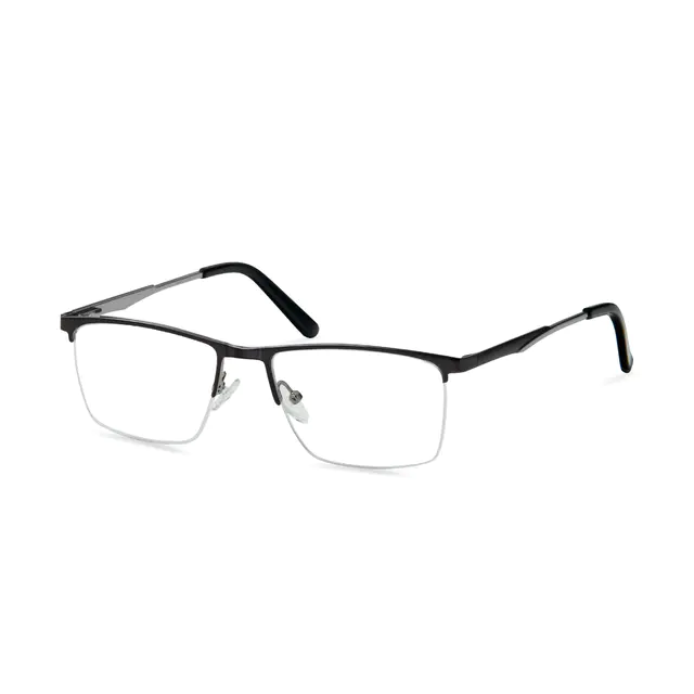 Rectangle Gray Eyeglasses