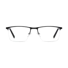 Rectangle Gray Eyeglasses