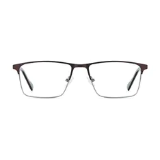 Rectangle Brown Eyeglasses