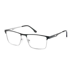 Browline Black/Silver Eyeglasses