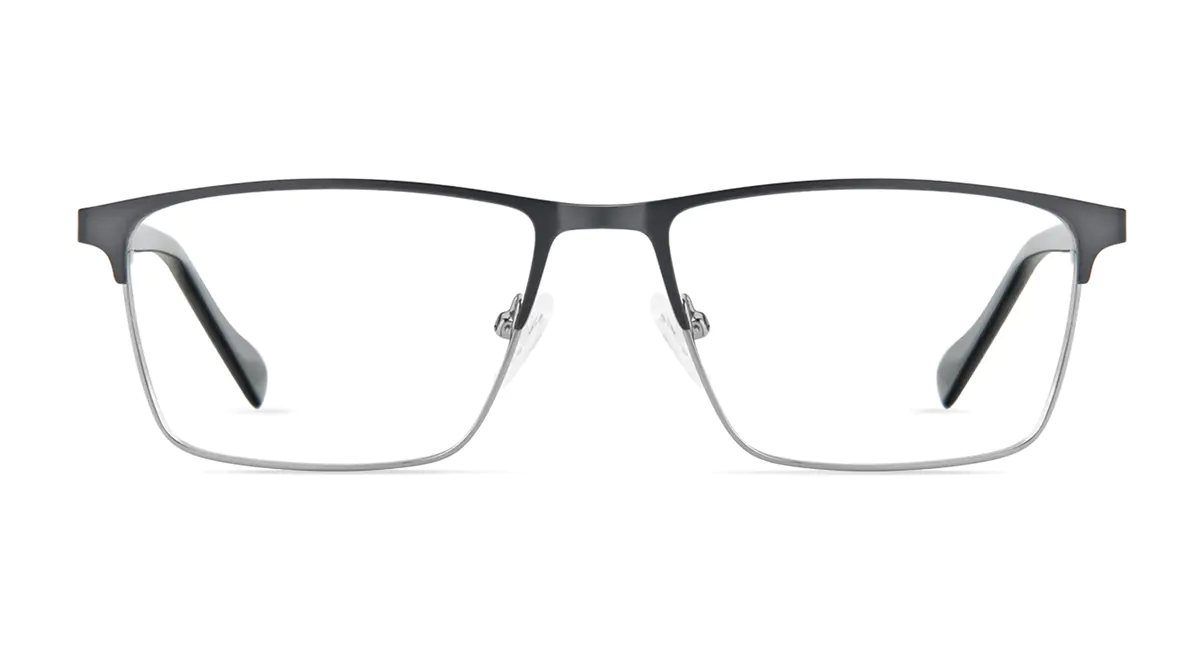 Browline Black/Silver Eyeglasses