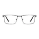 Rectangle Gray Eyeglasses