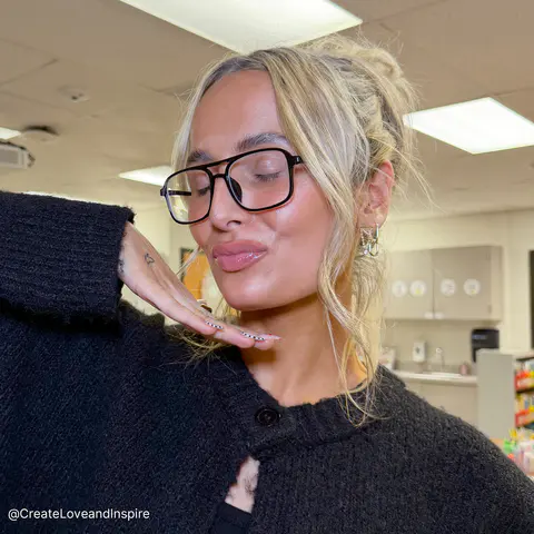 Aviator Black Eyeglasses