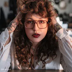 Aviator Transparent Brown Eyeglasses