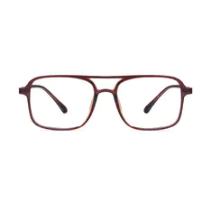 Aviator Transparent Brown Eyeglasses