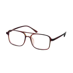 Aviator Transparent Brown Eyeglasses