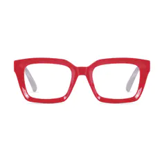 Square Red Eyeglasses