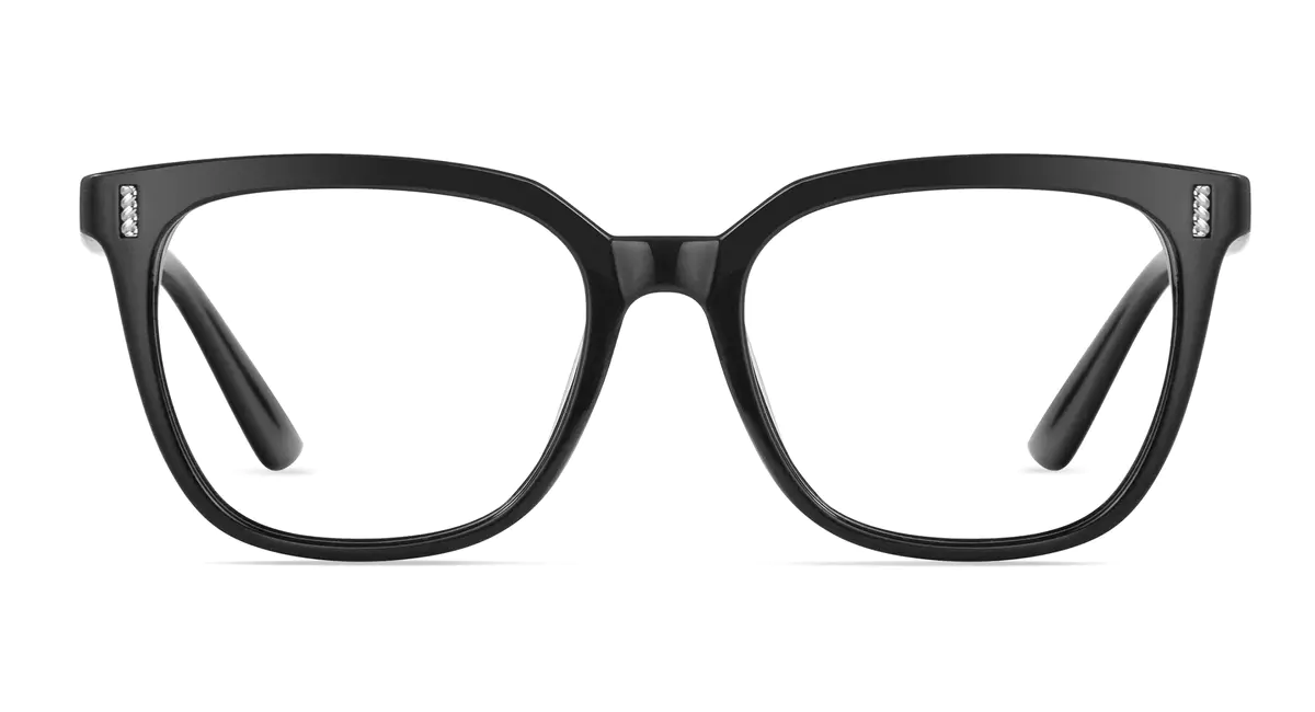 Square Black Eyeglasses