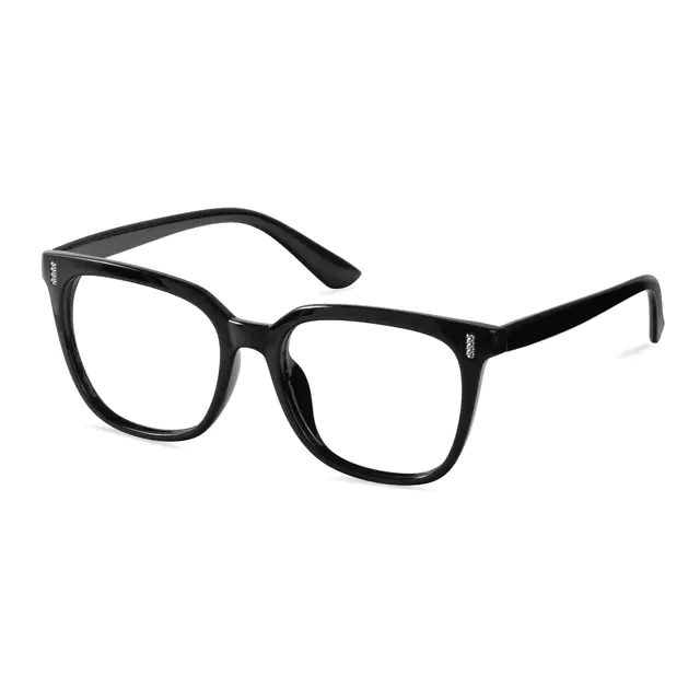 Square Black Eyeglasses