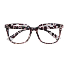 Square Ivory Tortoiseshell Eyeglasses